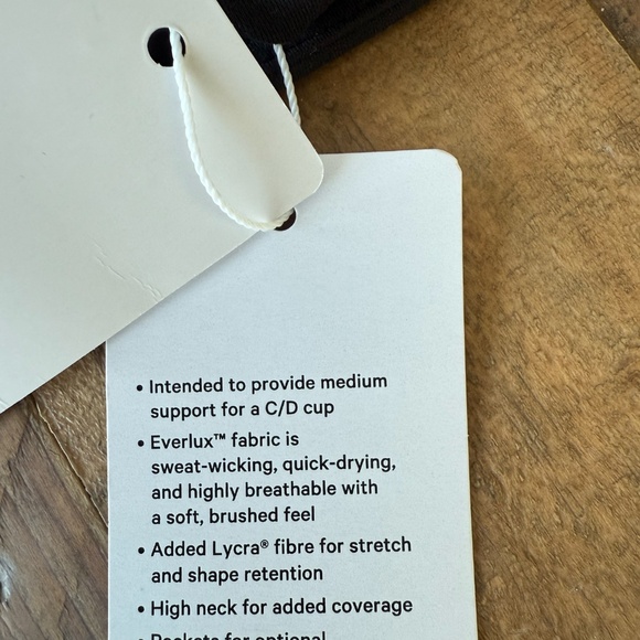 NWT Lululemon Wunder Train Long-Line Bra - size 8 - Picture 6 of 6